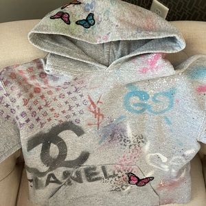 Custom graffiti kids sweatshirt